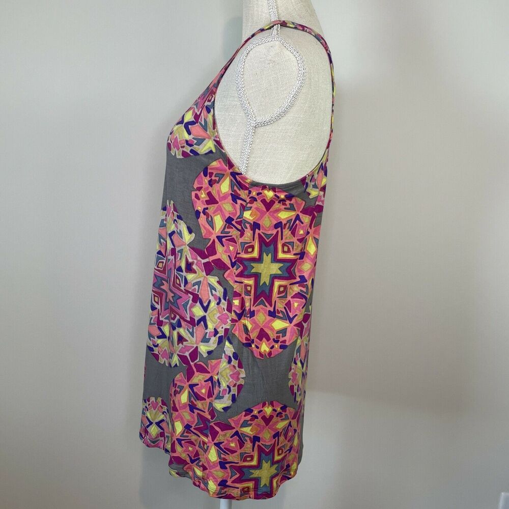 CAbi Harmony Racerback Southwest Geo Print Sleeveless Tank Top Pink Womens Small - Picture 5 of 12
